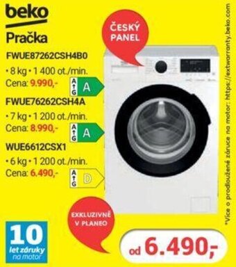 Beko Pračka FWUE87262CSH4B0