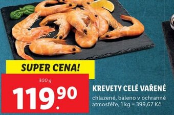 Lidl KREVETY CELÉ VAŘENÉ nabídka