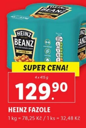 Lidl HEINZ FAZOLE nabídka