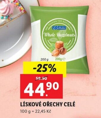 Lidl LÍSKOVÉ OŘECHY CELÉ nabídka