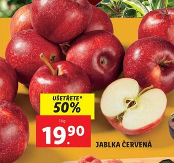 Lidl JABLKA ČERVENÁ nabídka