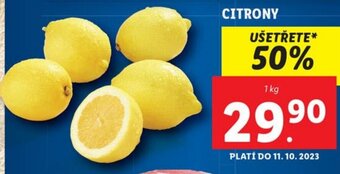 Lidl CITRONY nabídka