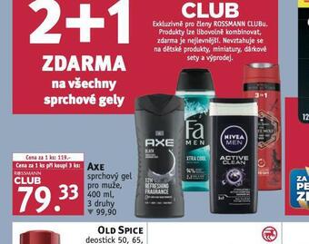 Rossmann Axe sprchový gel nabídka