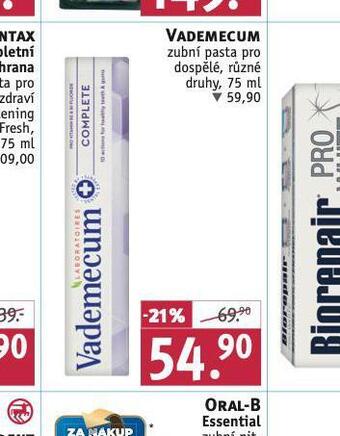 Rossmann Vademecum zubní pasta nabídka