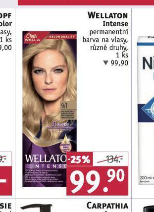 Rossmann Wellaton intense permanentní barva na vlasy nabídka