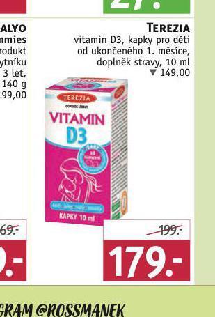 Rossmann Terezia vitamin d3 nabídka