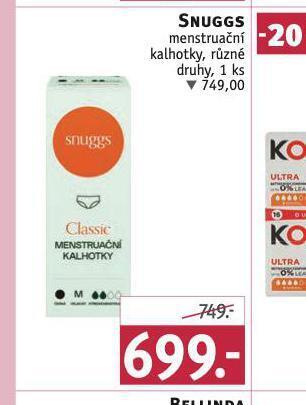 Rossmann Snuggs menstruační kalhotky nabídka