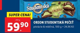 Lidl ORION STUDENTSKÁ PEČEŤ nabídka