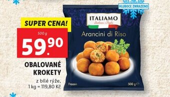 Lidl ITALIAMO OBALOVANÉ KROKETY nabídka