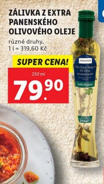 Lidl ZÁLIVKA Z EXTRA PANENSKÉHO OLIVOVÉHO OLEJE nabídka