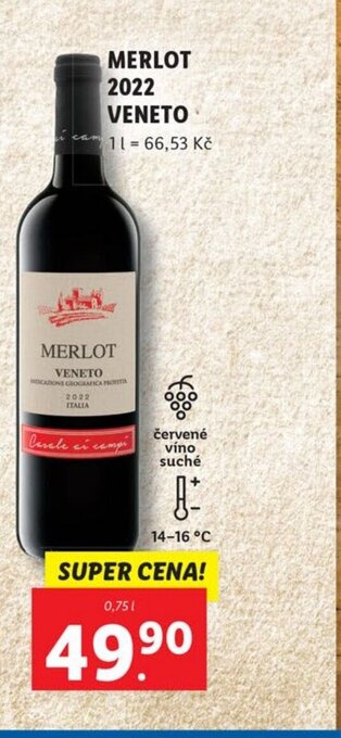 Lidl MERLOT 2022 VENETO nabídka