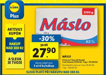 Lidl MÁSLO nabídka