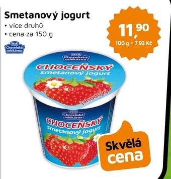Smetanový jogurt