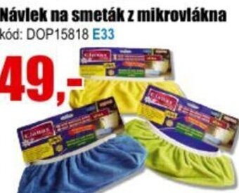 Návlek na smeták z mikrovlákna