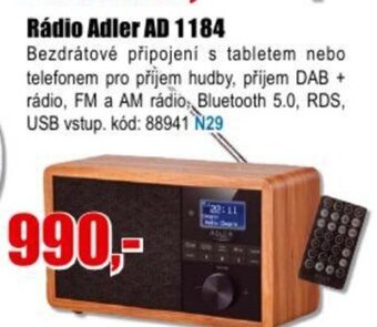 EVA Rádio Adler AD 1184 nabídka