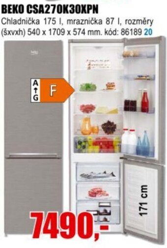 EVA BEKO CSA270K30XPN nabídka