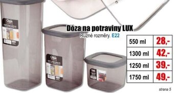 Dóza na potraviny LUX
