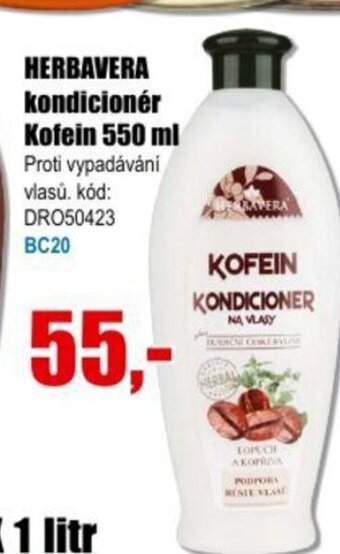 EVA HERBAVERA kondicionér Kofein 550 ml nabídka