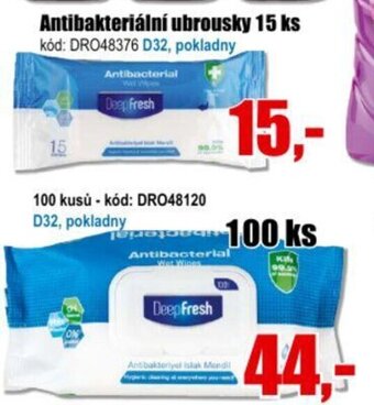 EVA Antibakteriální ubrousky 15 ks nabídka
