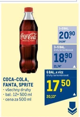 Makro COCA-COLA, FANTA, SPRITE nabídka