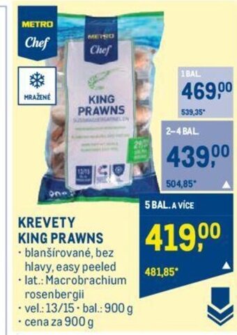Makro KREVETY KING PRAWNS nabídka