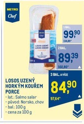 Makro LOSOS UZENÝ HORKÝM KOUŘEM PORCE nabídka