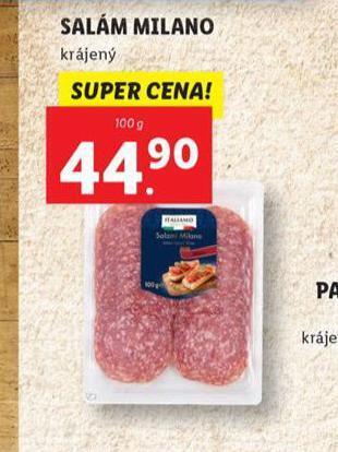 Lidl Salám milano nabídka