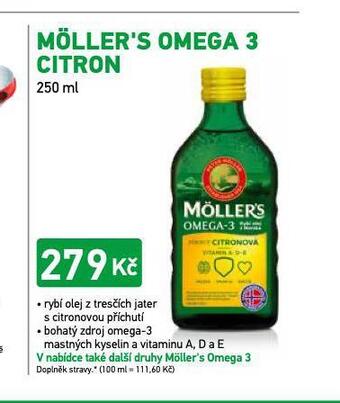 Alphega Lékárna Möller´s omega 3 citron nabídka