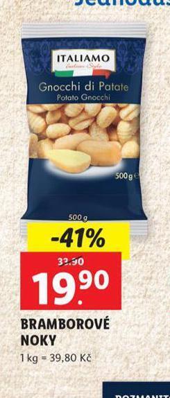 Lidl Bramborové noky nabídka