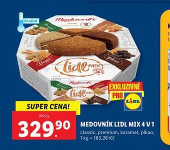 Lidl Medovník lidl mix 4v1 nabídka