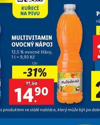 Lidl Multivitaminový ovocný nápoj nabídka