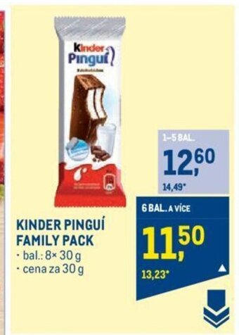 Makro KINDER PINGUÍ FAMILY PACK nabídka