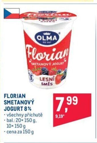 Makro FLORIAN SMETANOVÝ JOGURT 8% nabídka