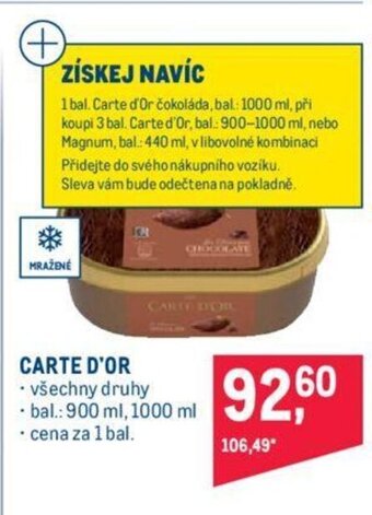 Makro CARTE D'OR nabídka