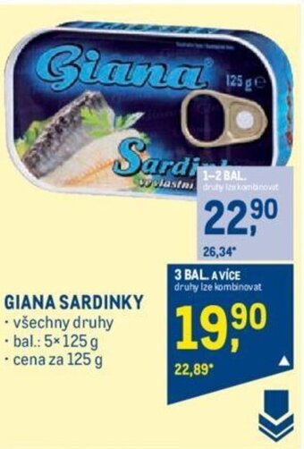 Makro GIANA SARDINKY nabídka