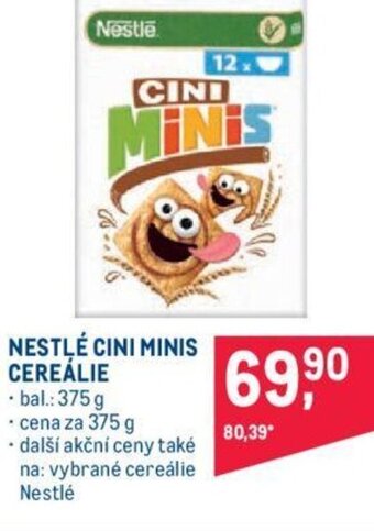 Makro NESTLÉ CINI MINIS CEREÁLIE nabídka