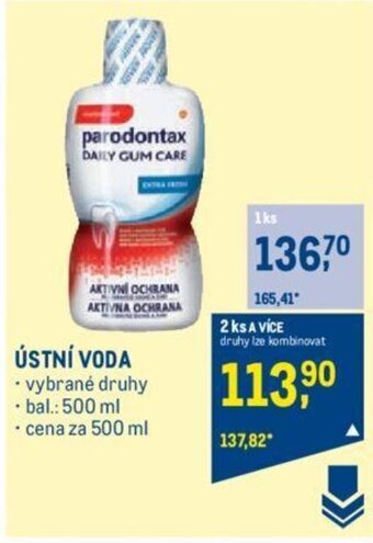 Makro ÚSTNÍ VODA nabídka