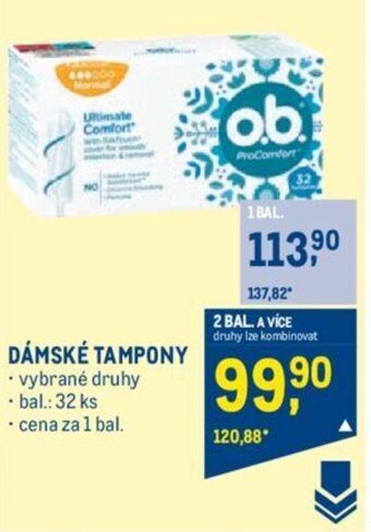 Makro DÁMSKÉ TAMPONY nabídka