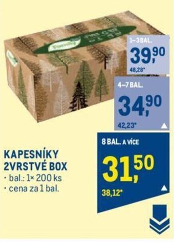 Makro KAPESNÍKY 2VRSTVÉ BOX nabídka