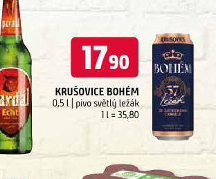 Terno Pivo krušovice bohém nabídka