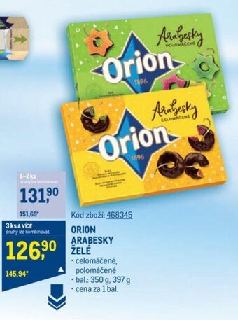 Makro ORION ARABESKY ZELE nabídka