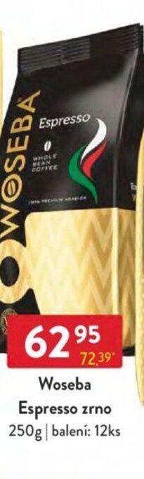Qanto Woseba Espresso zrno 250g nabídka