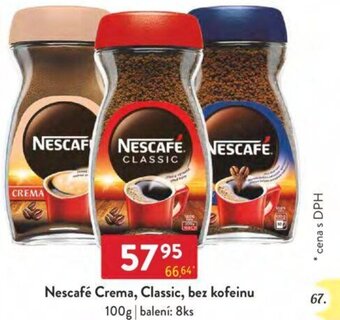 Qanto Nescafé Crema, Classic, bez kofeinu 100 g nabídka