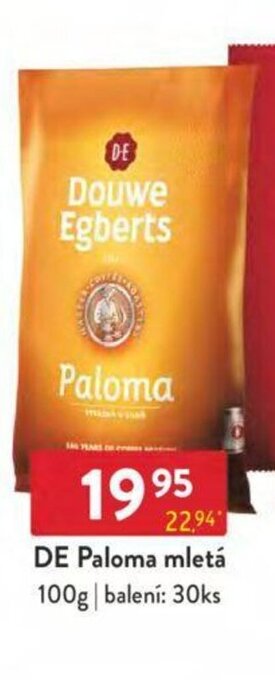 DE Paloma mletá 100g