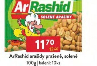 Qanto ArRashid arašídy pražené, solené 100g nabídka