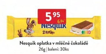 Qanto Nesquik oplatka v mléčné čokoládě 26g nabídka