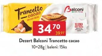 Dezert Balconi Trancetto cacao