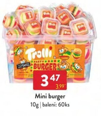 Qanto Mini burger 10g nabídka