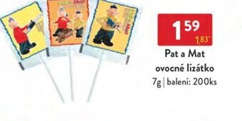 Qanto Pat a Mat ovocné lízátko 7g nabídka