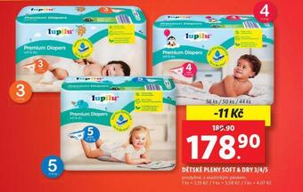 Lidl Lupilu dětské plenky nabídka